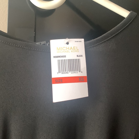 Michael Kors Long Sleeve Thigh Length Cross Body Dress - Picture 2 of 2